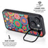 Psychedelic Circles iPhone 15 Kickstand Case